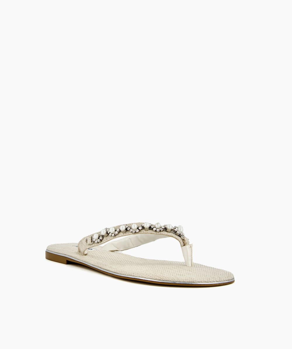 Embellished toe cheap post sandals