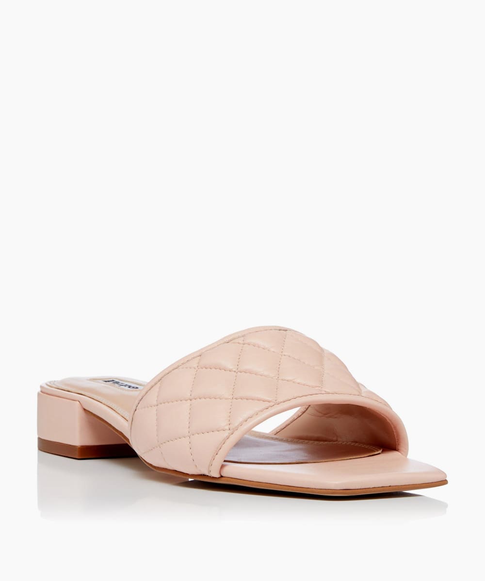 Novi Nude Quilted Mules Dune London