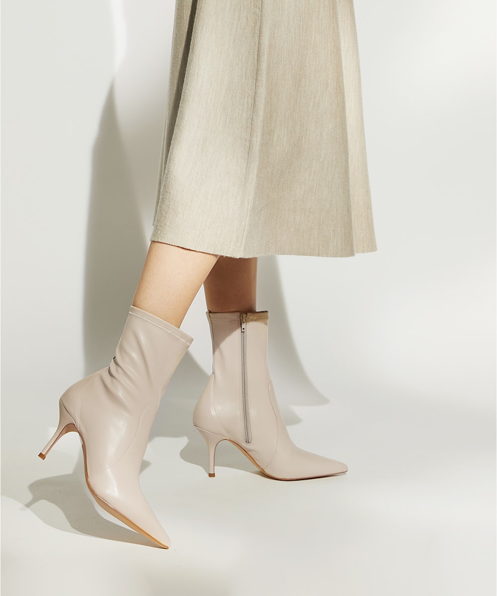 Cream clearance ankle boots