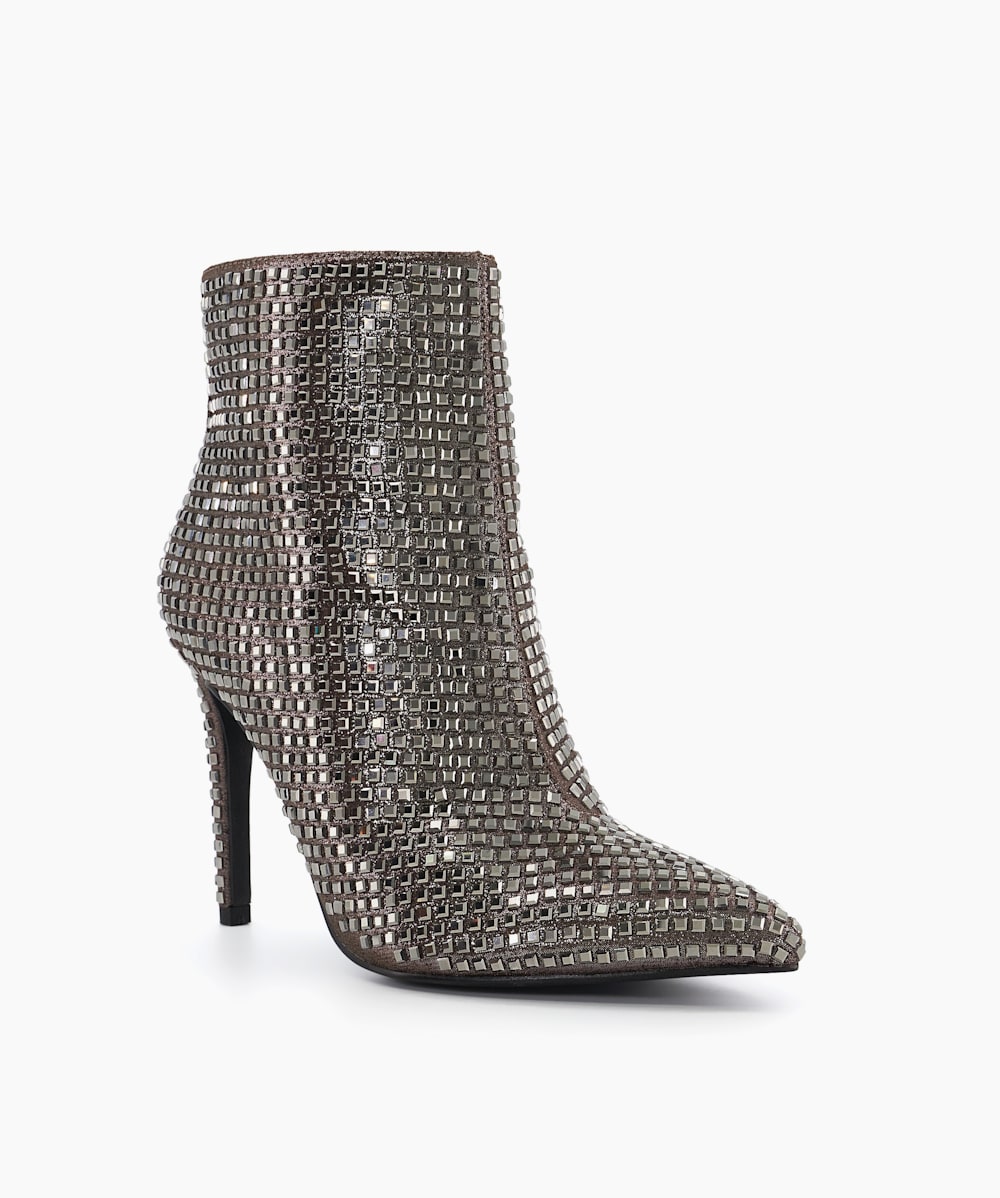 Pewter boots metallic deals