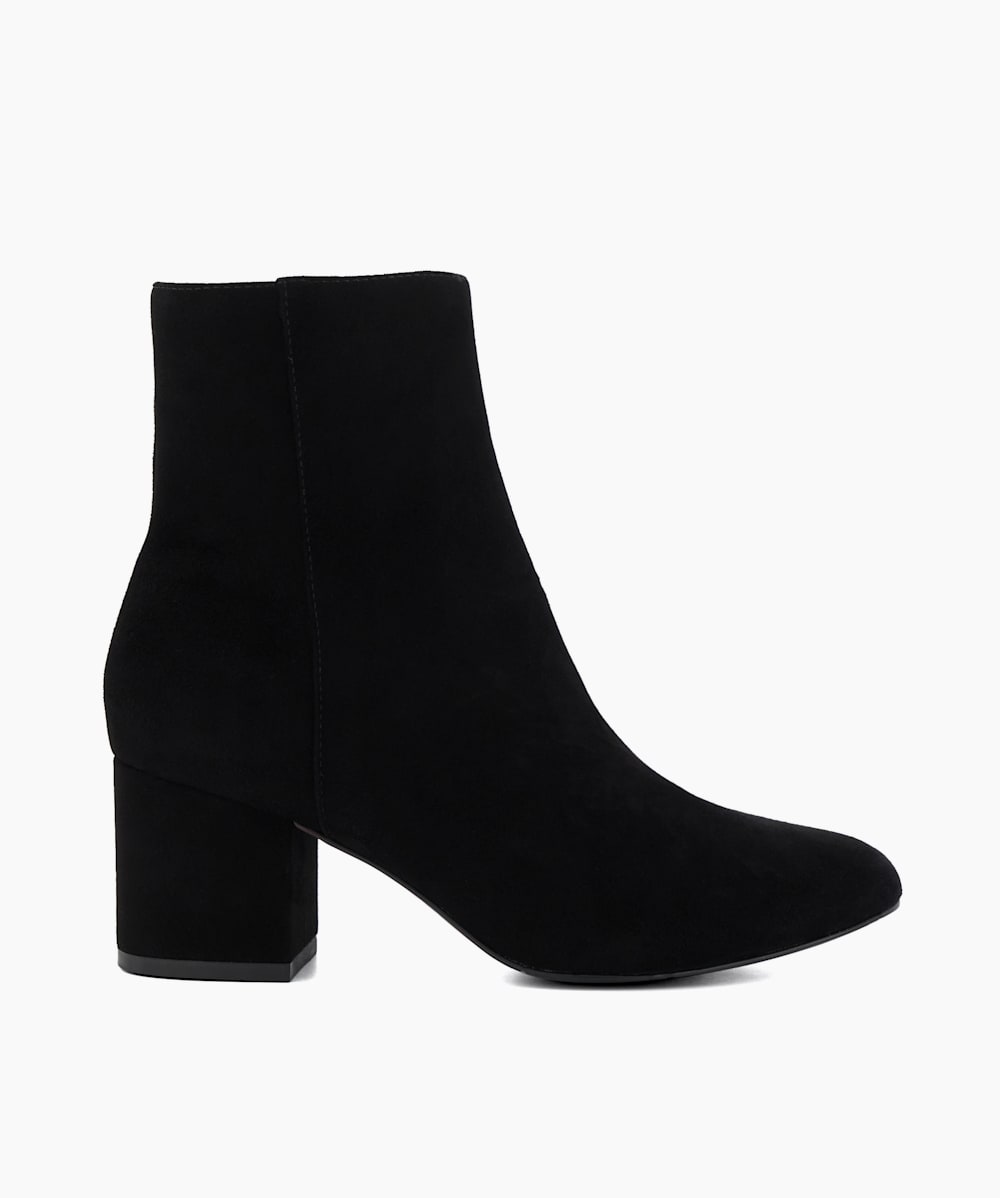 Black suede block heel boots shop