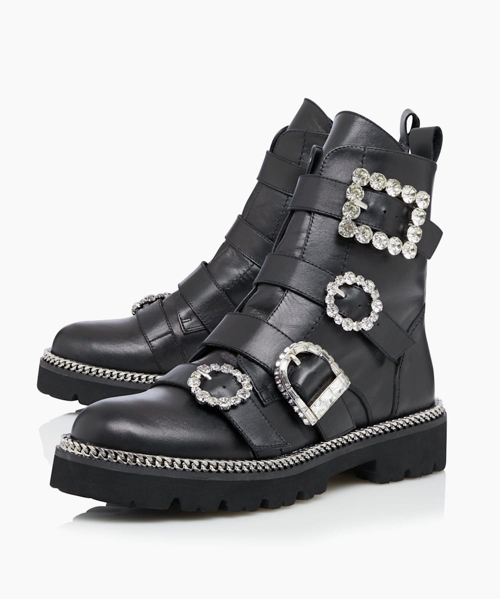 Embellished biker boot store