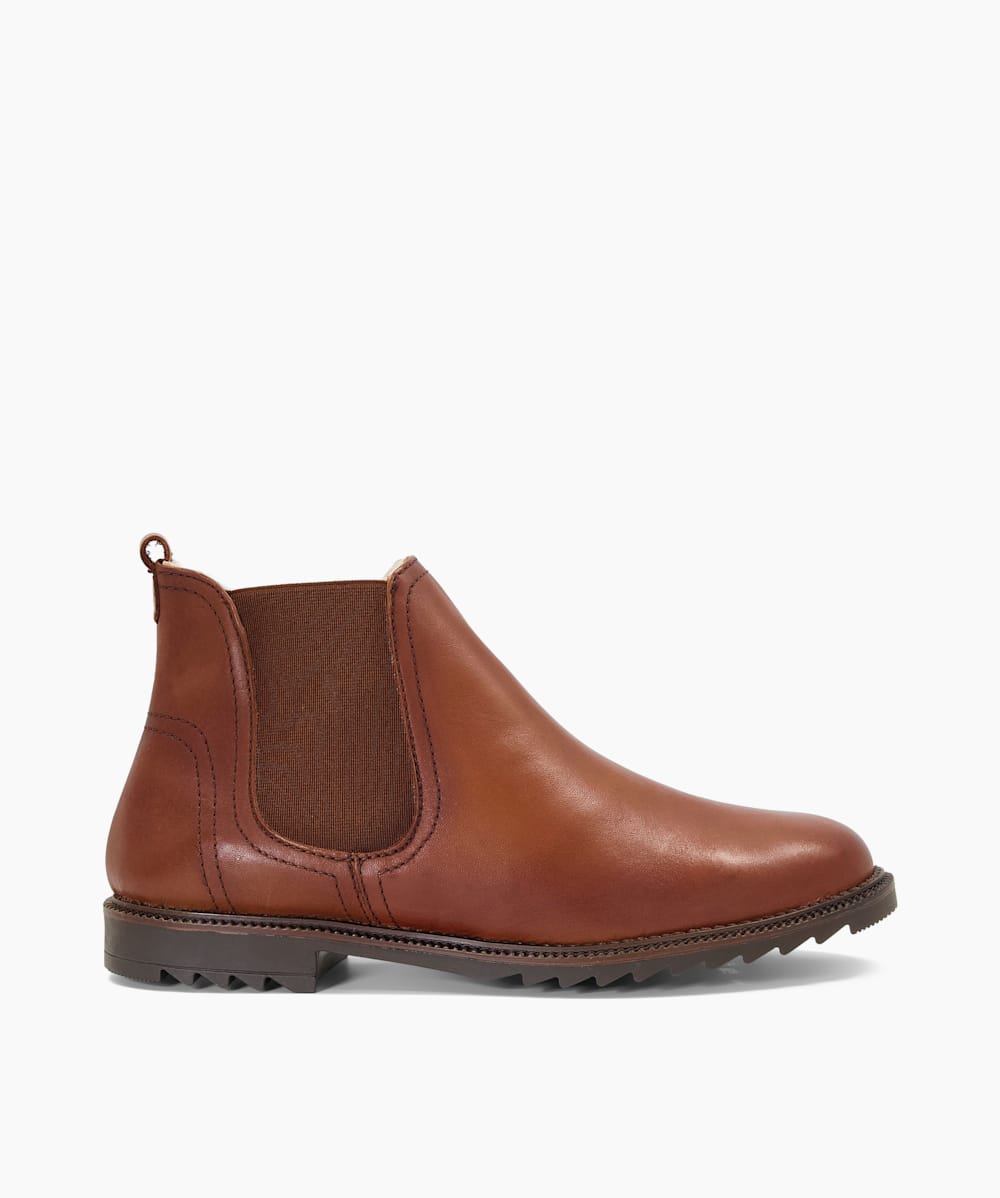 Pedal Tan Warm Lined Chelsea Boots Dune London