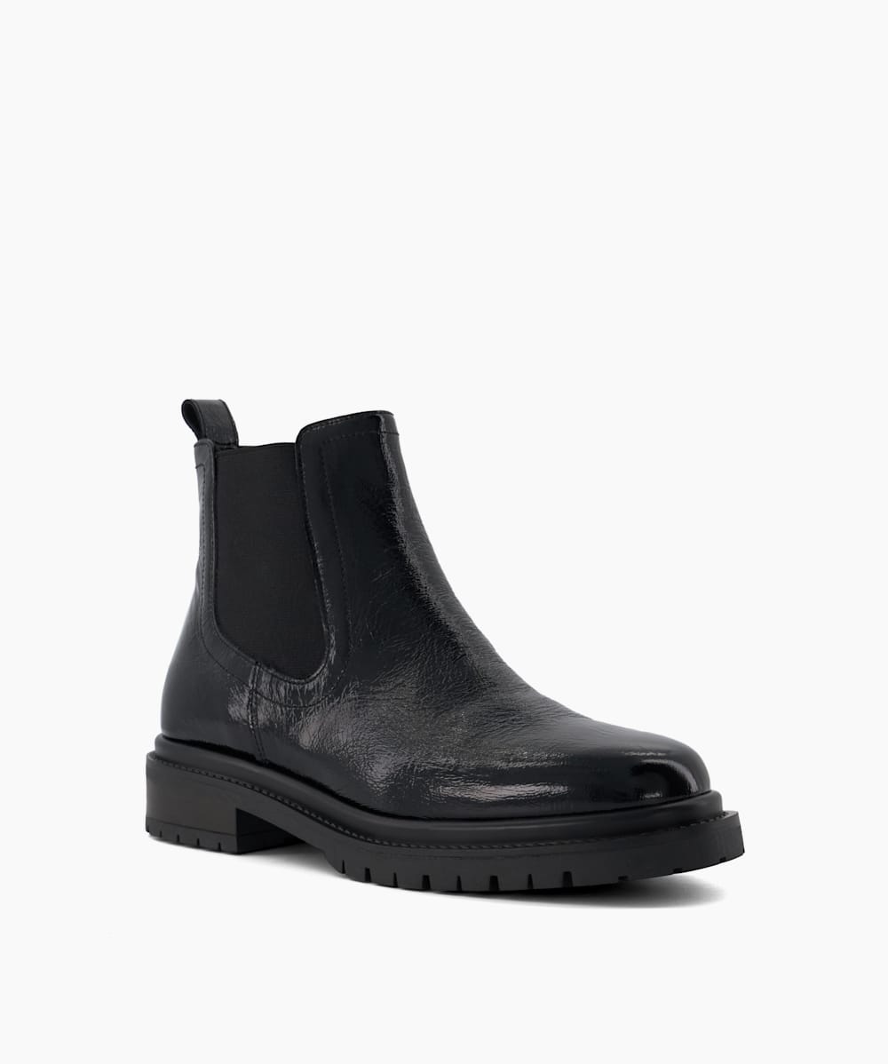 Bottines chelsea vernies hot sale