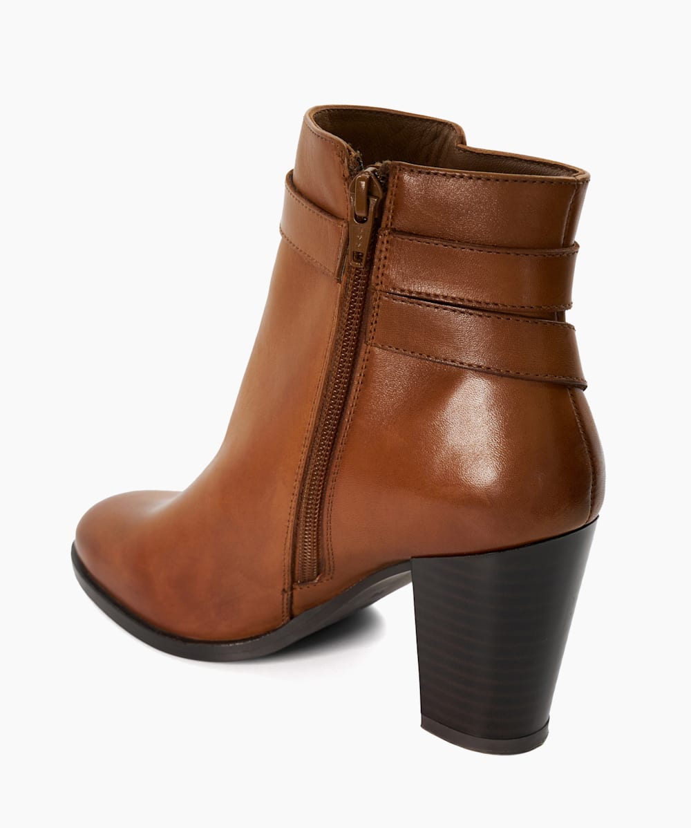 Philippa 2 Fauve Bottines talons coniques Dune London