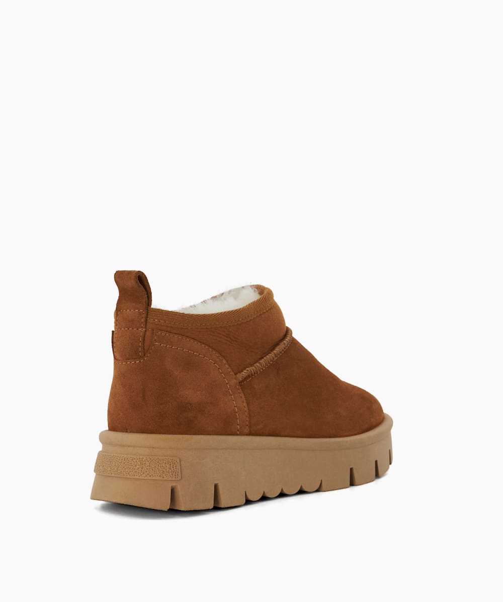 Dune fur lined cheap ankle boots