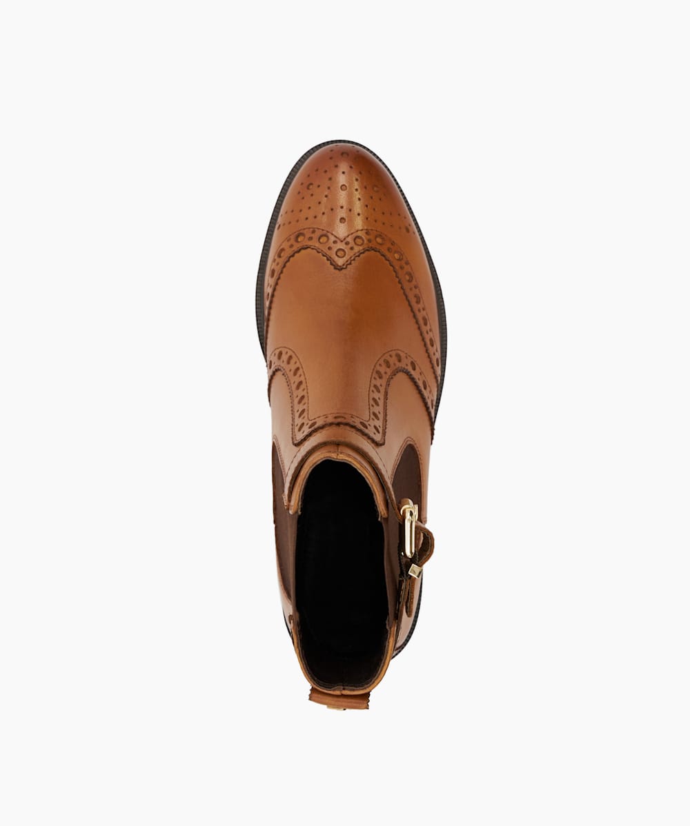 Womens tan brogue on sale boots