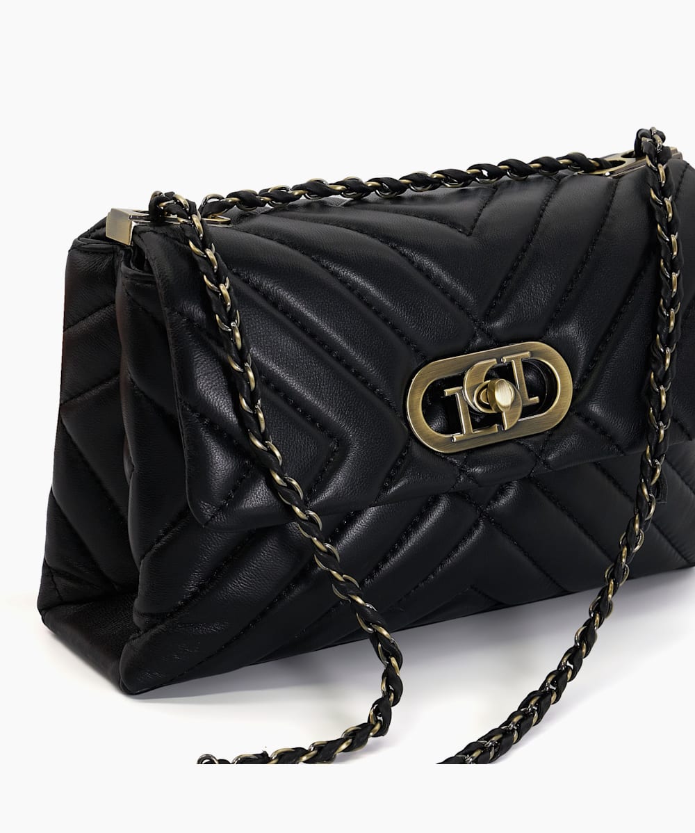 Leather regent sale chain bag