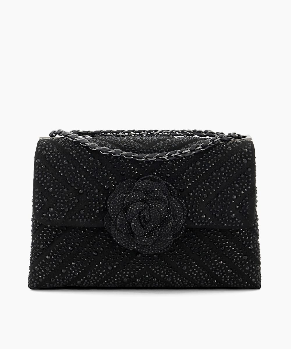 Dune london black handbag sales