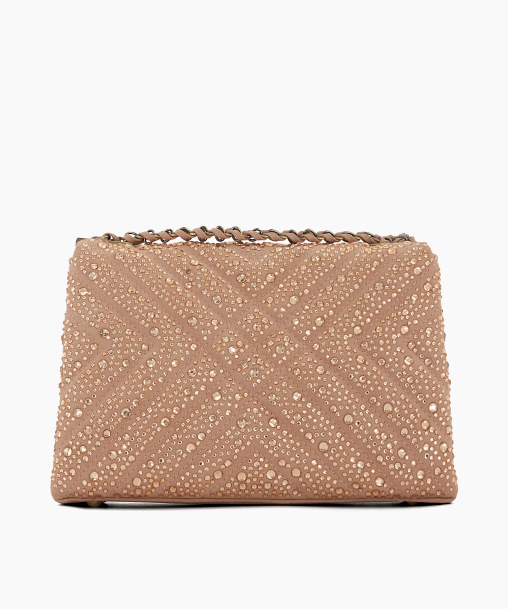Rose gold beaded clutch bag online