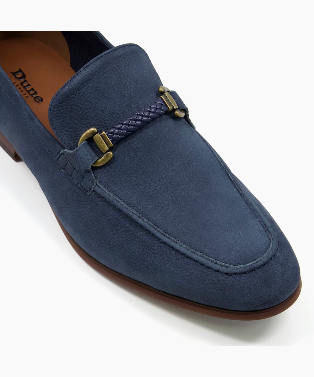 Dune blue loafers on sale