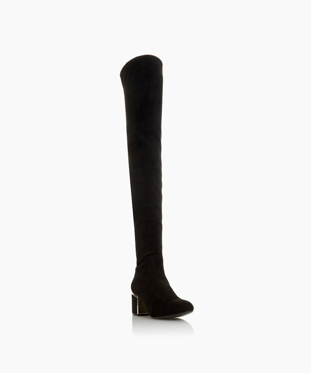 Thigh high top boots dune
