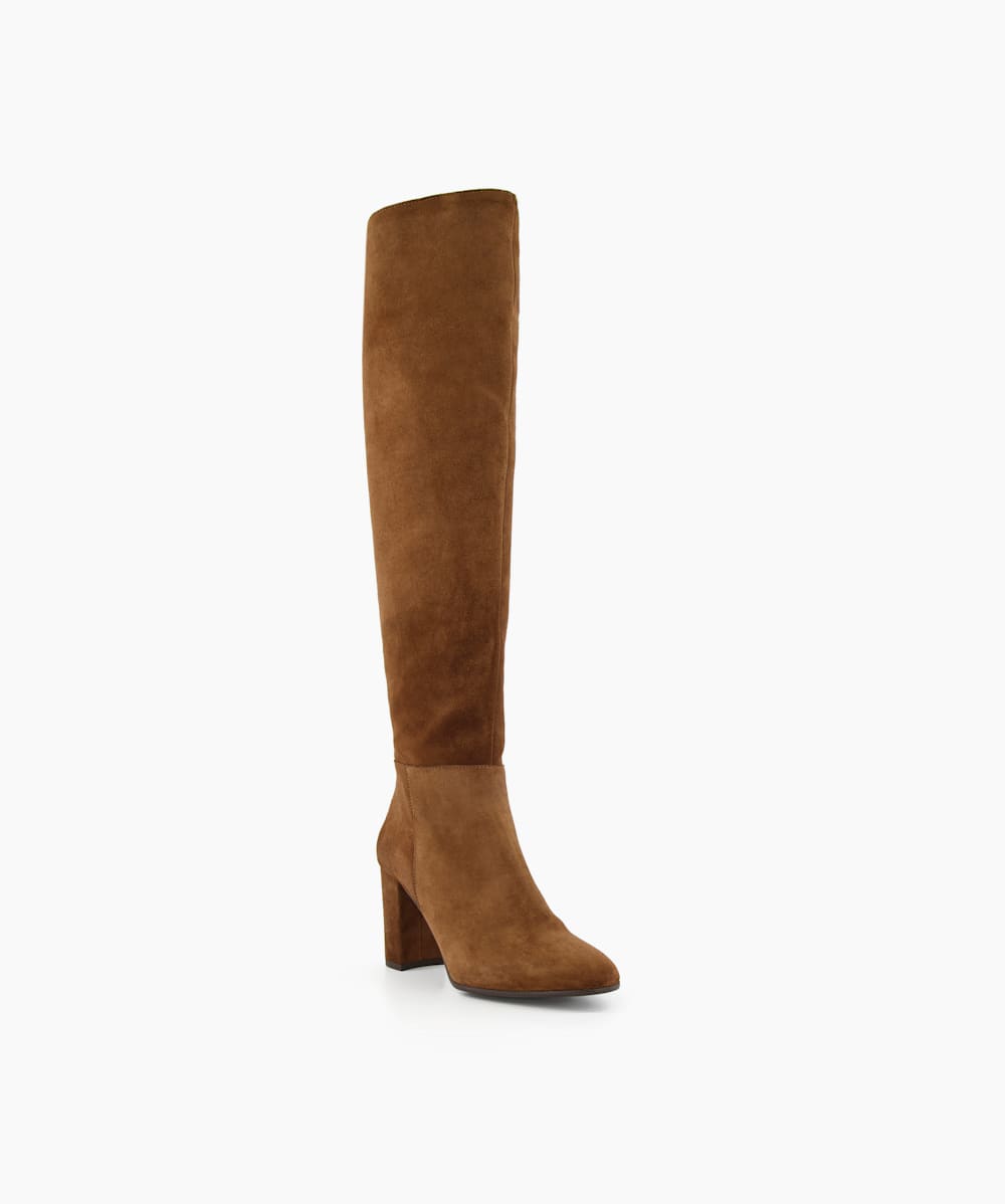 Selsie Taupe Over The Knee Boots Dune London