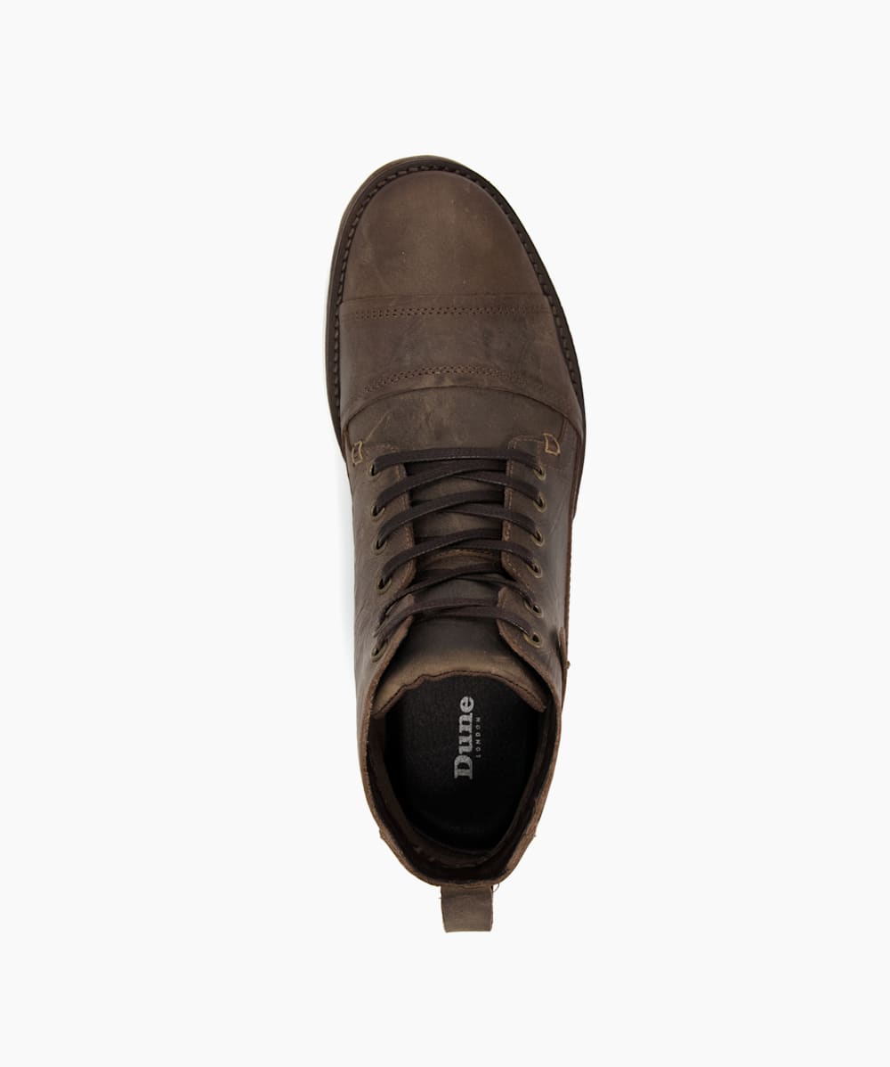 Mens brown boots river island hotsell