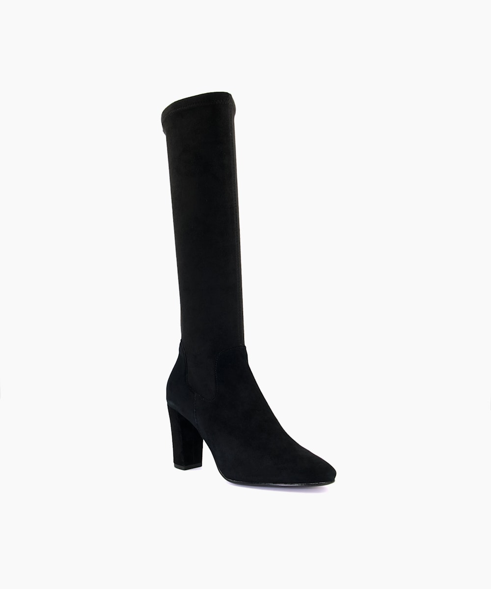 Black stretch boots online