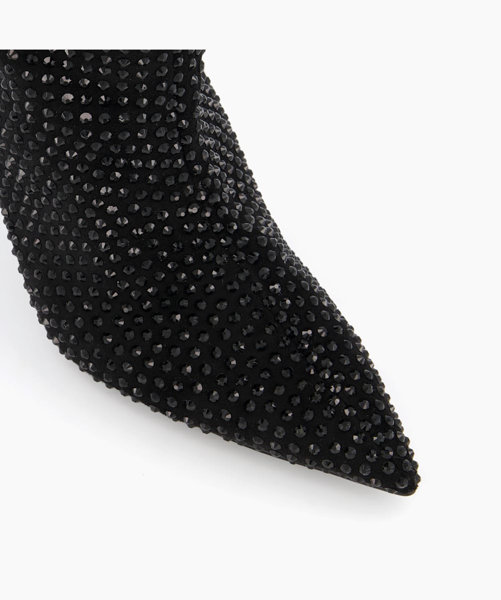 Sparkly black ankle discount boots