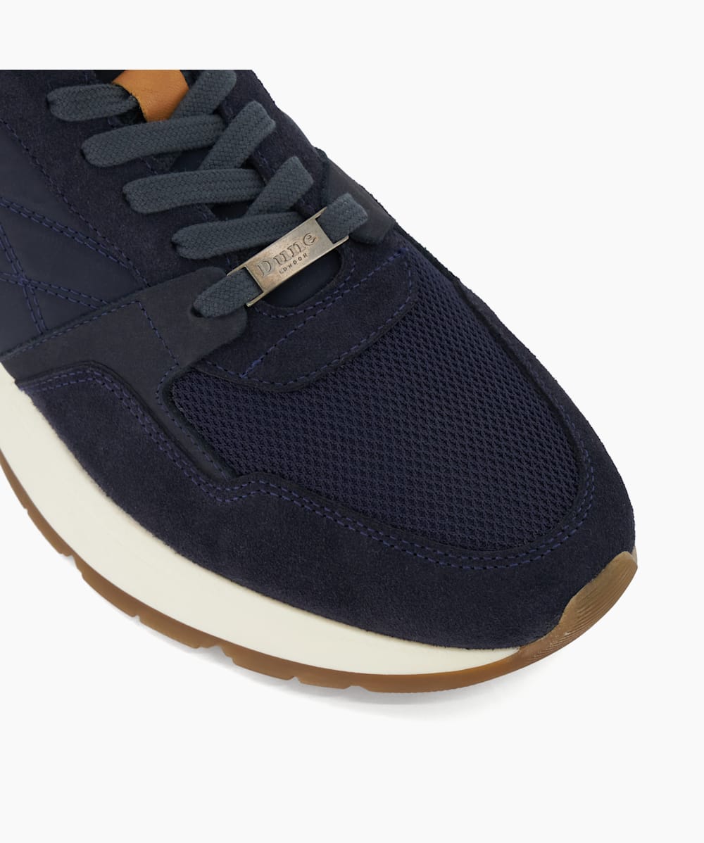 Dune navy trainers cheap