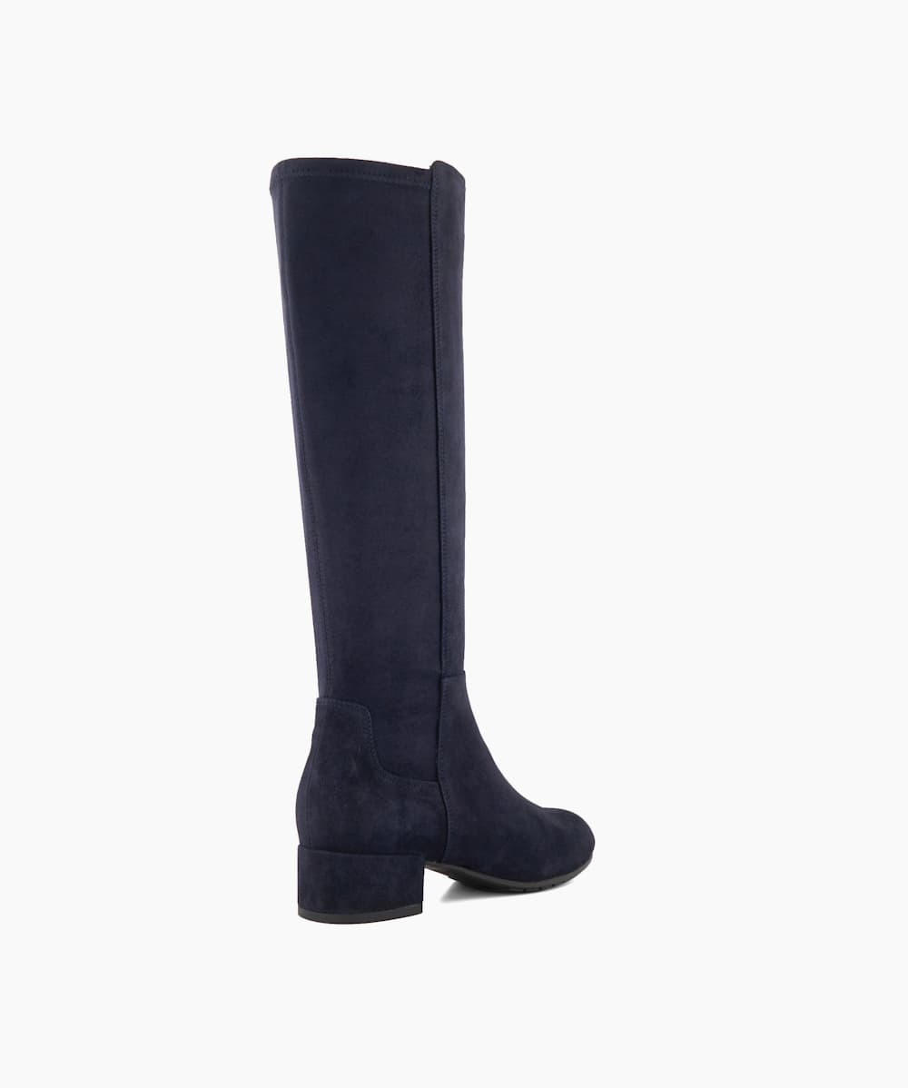 Navy knee high boots uk online