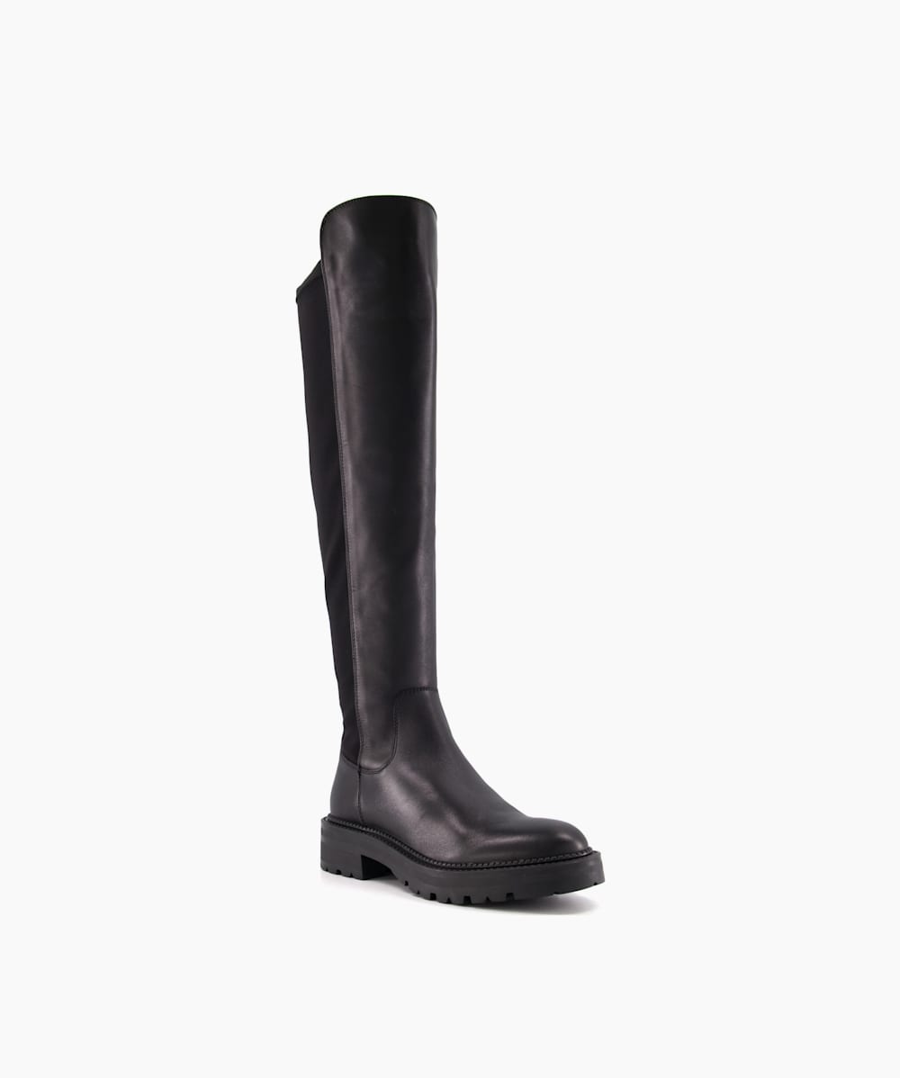 Dune black over the knee boots on sale