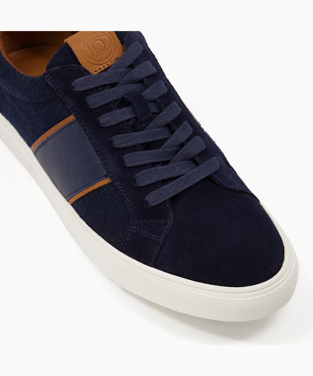 Tods Navy, Suede Lace-up Trainers | Dune London