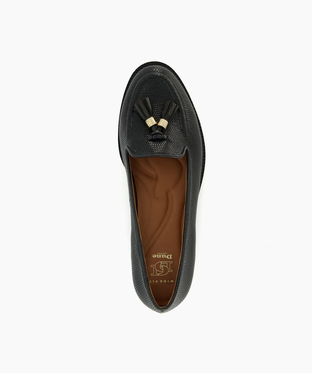 Dune wide clearance fit loafers
