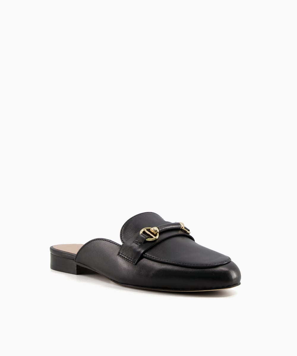 Wide fit backless loafers online
