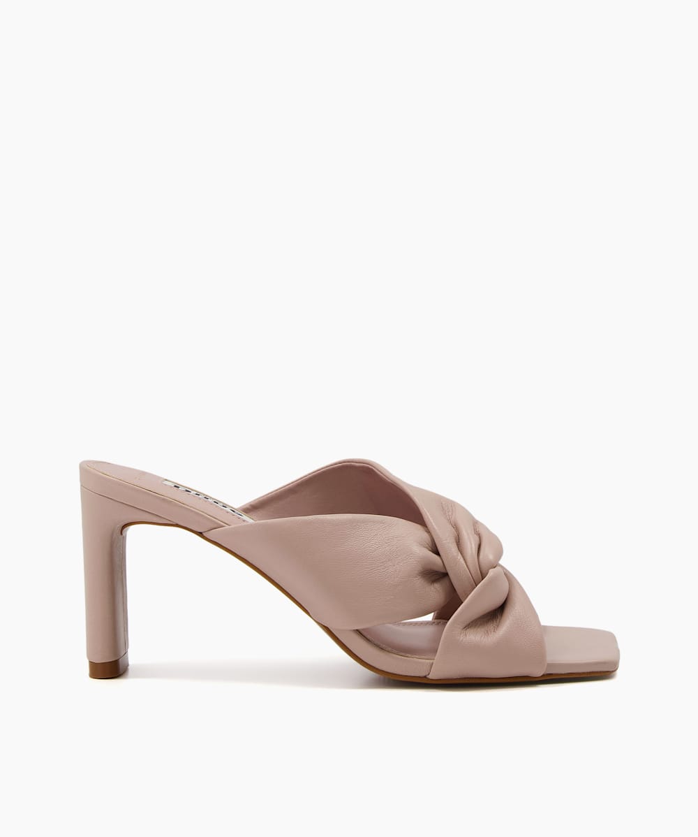 Magnet Ecru Wide Fit Knot Mule Sandals Dune London