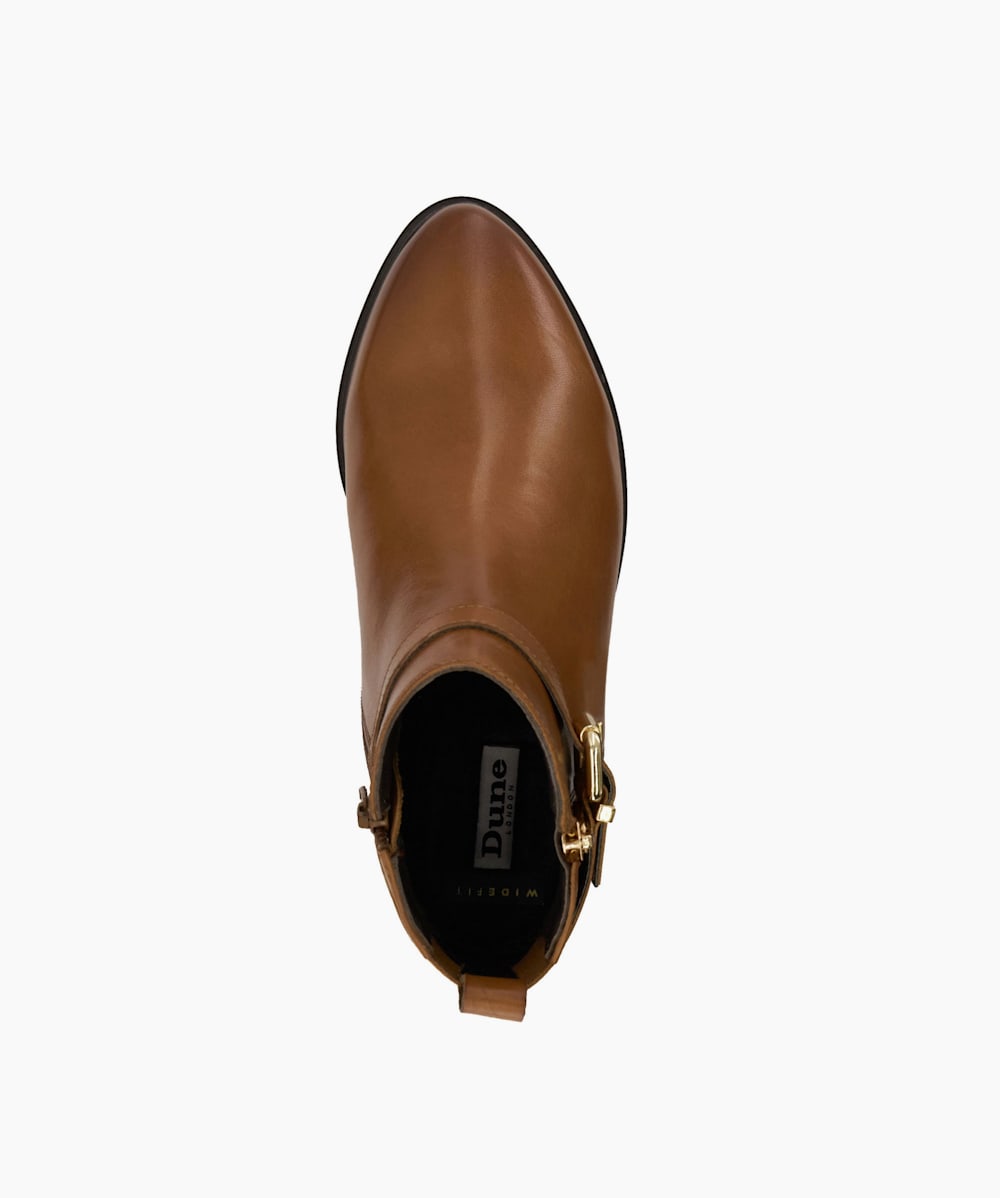 Dune tan ankle boots cheap