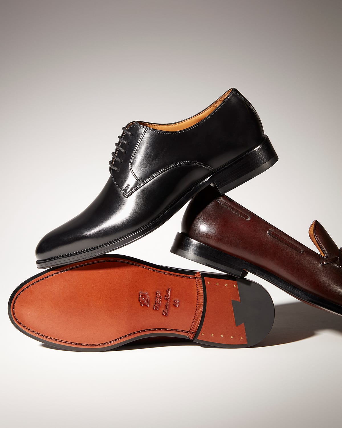 The Men's Dress Shoe Guide: Brown leather Derby Salisburry shoes