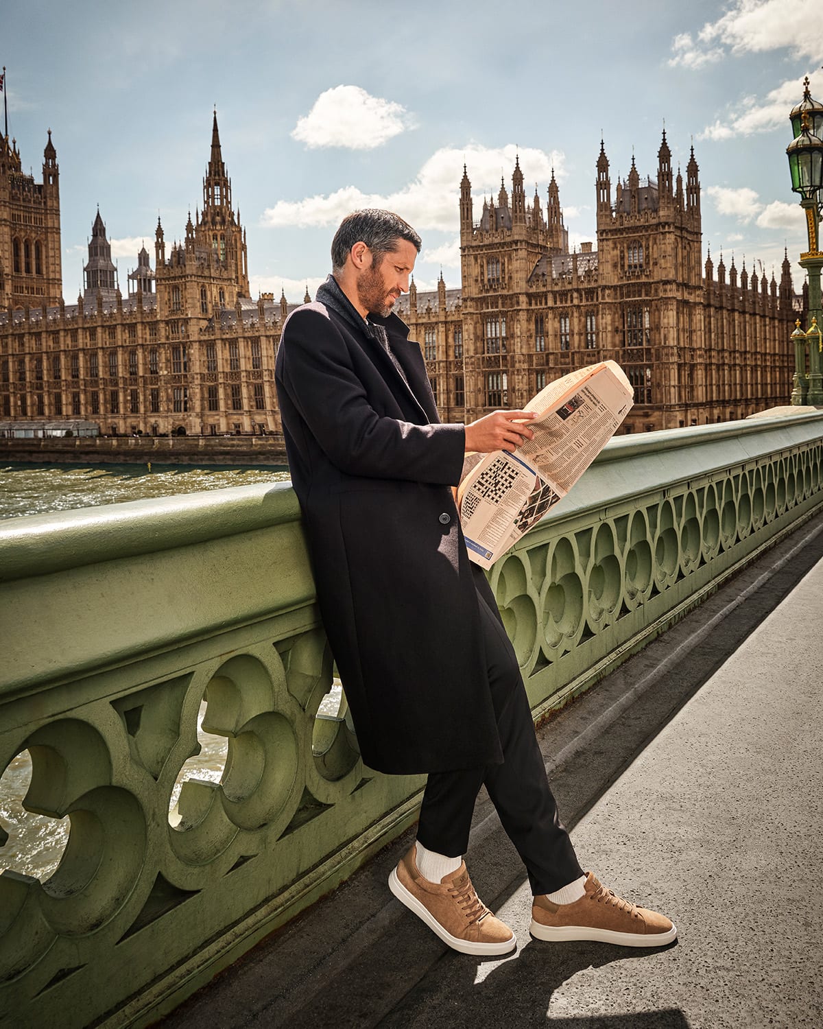 Dune London Men's AW24 Collection Toyon trainers in taupe