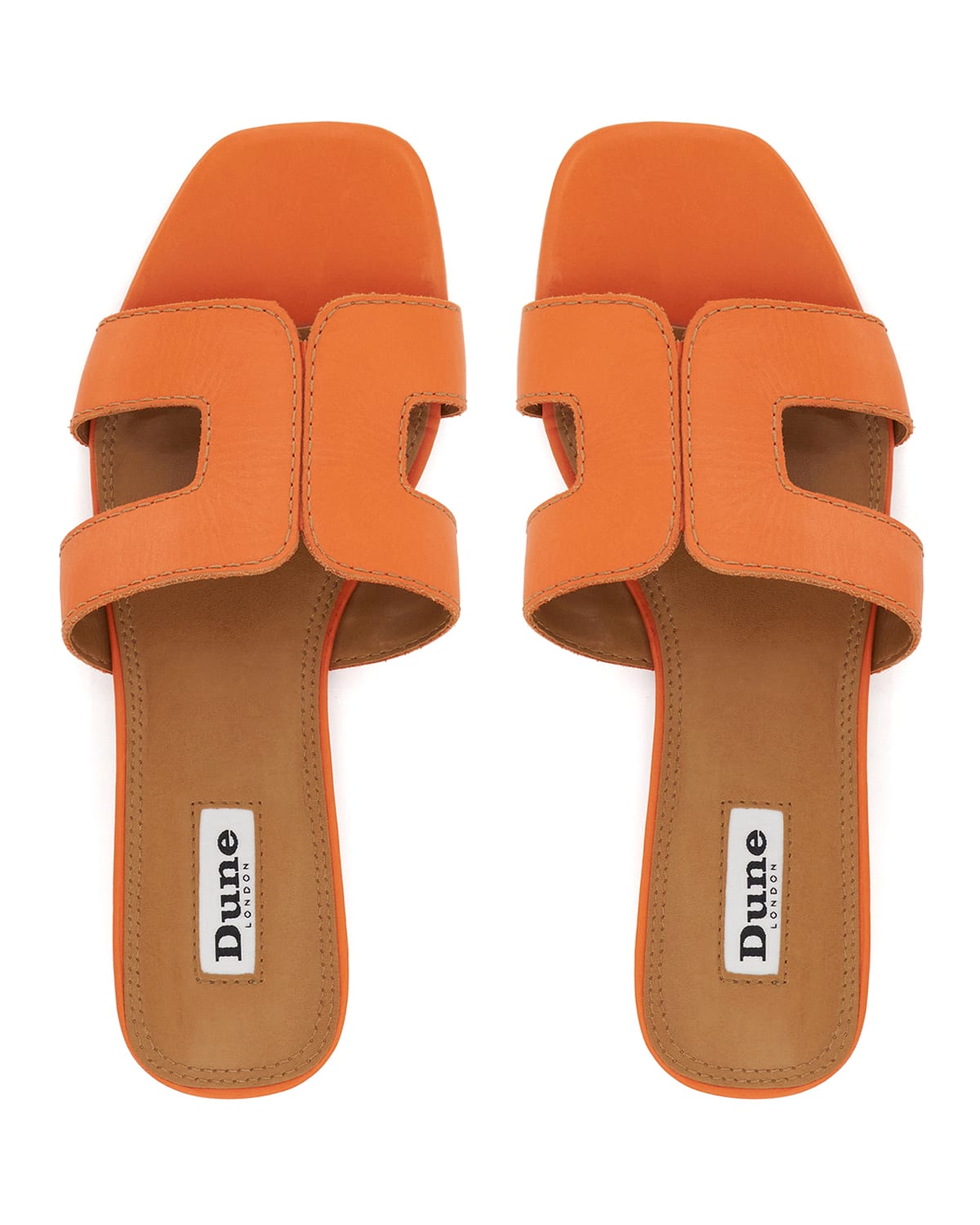 Dune loupe hotsell sandals orange