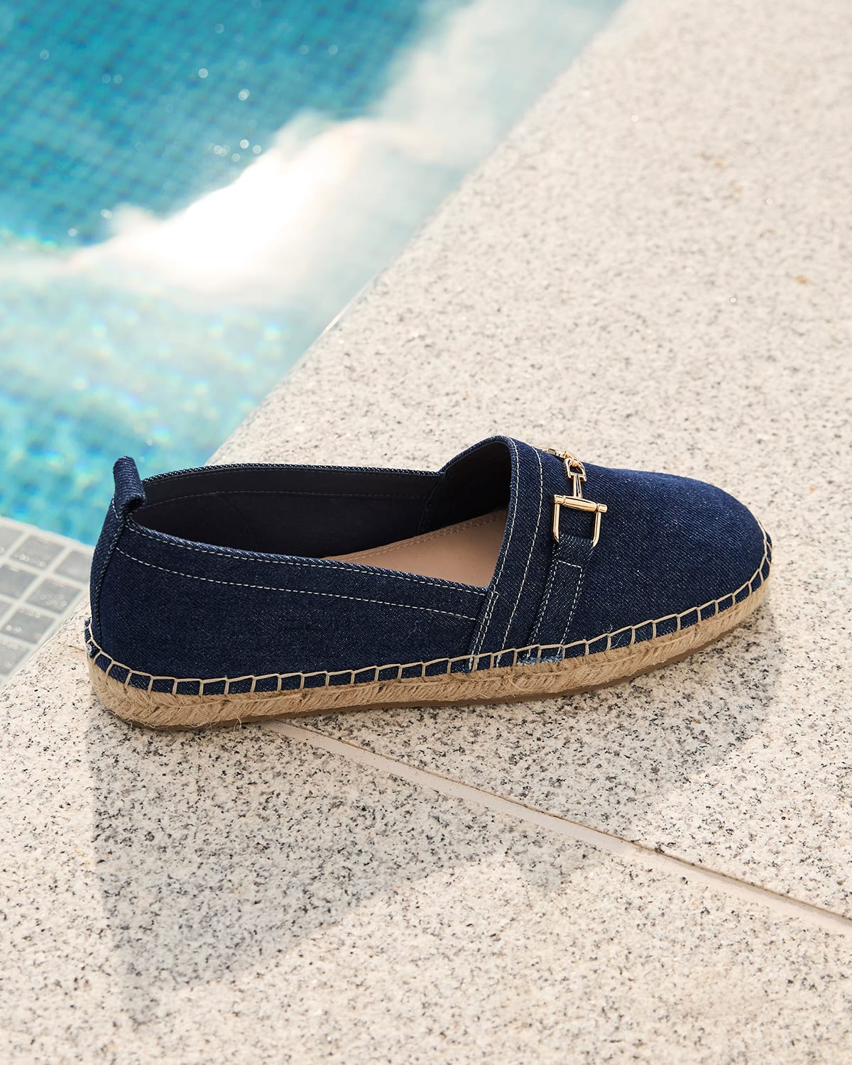 Dune London AW24 Gellato denim espadrille