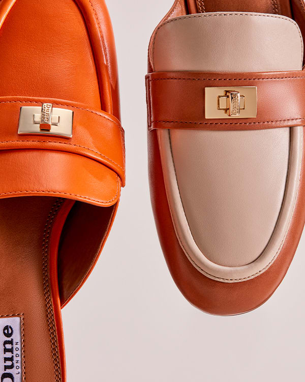 Close-up of  backless loafer