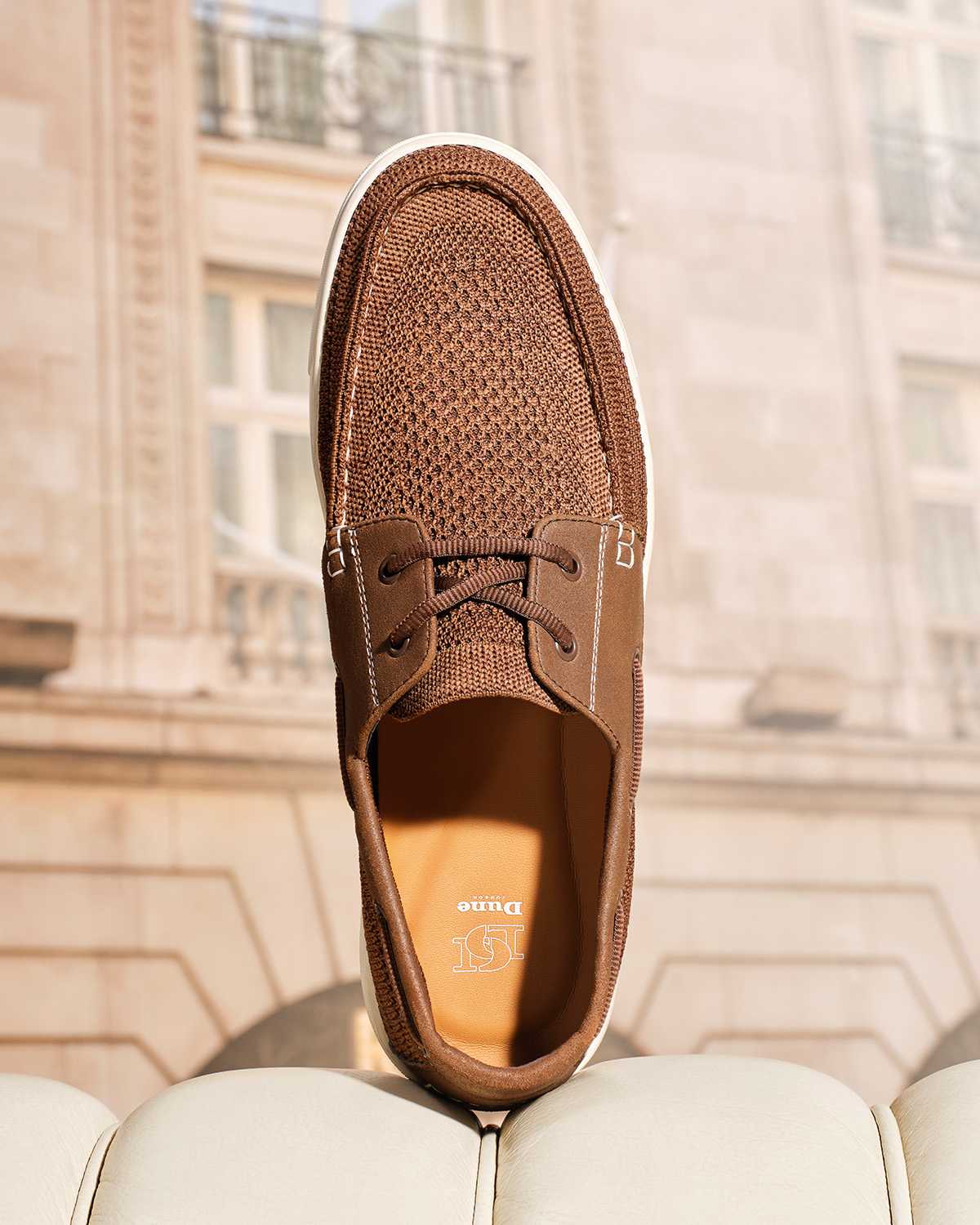 Dune London SS25 men's wear Blaziers shoes in tan
