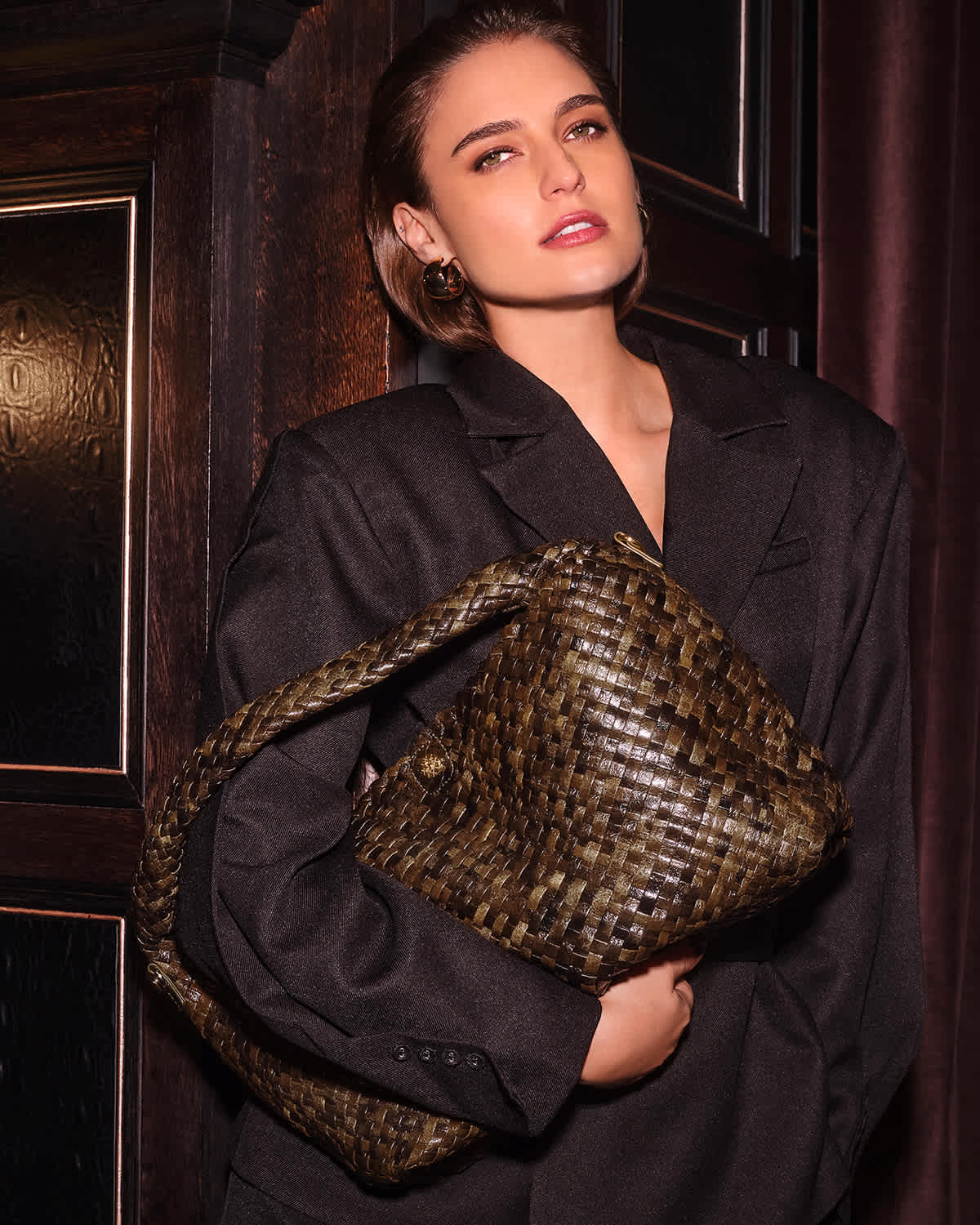 Dune London AW25 Handbag Collection Deliberate in Khaki
