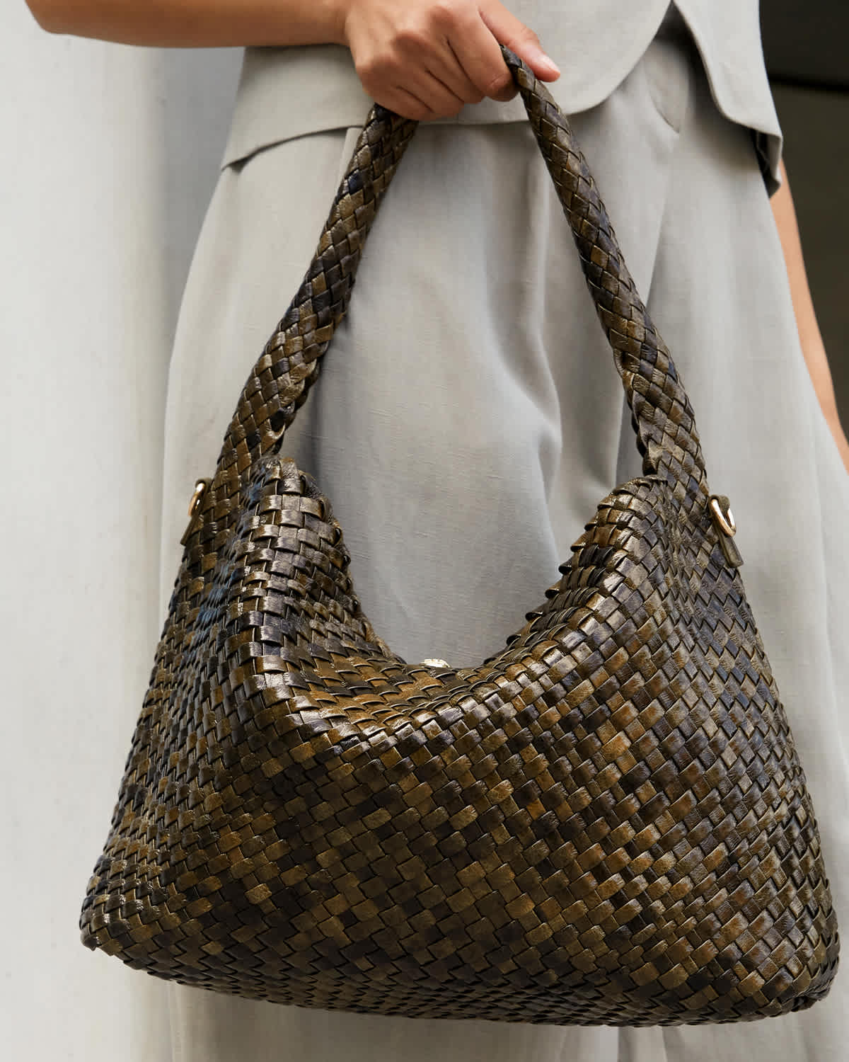 Dune London AW25 Olive Green Deliberate