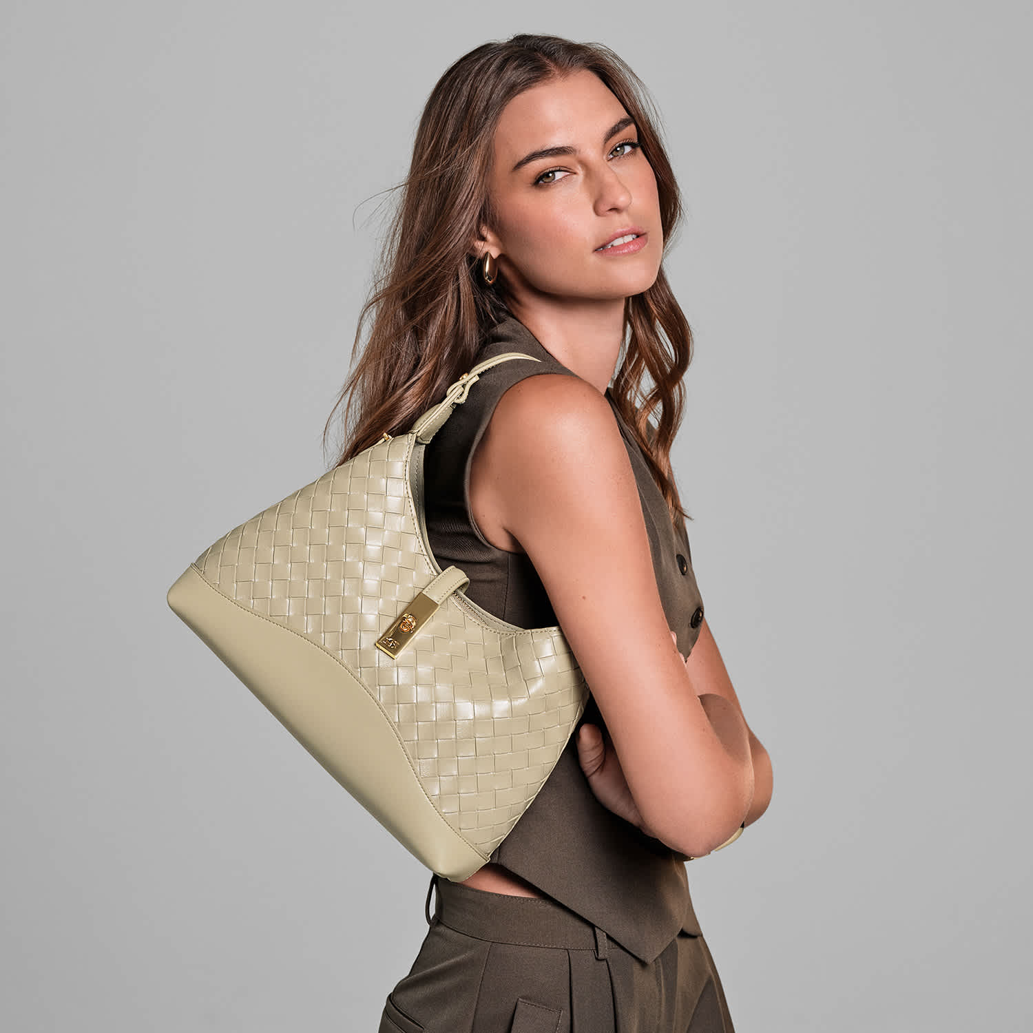 Dune London SS25 Collection Trending styles Dorset in khaki