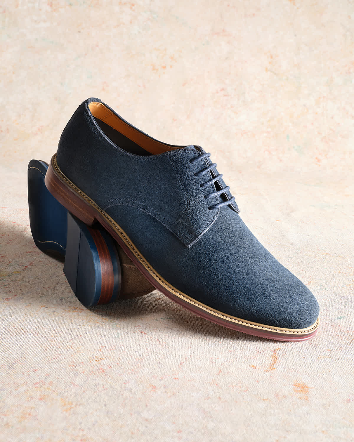 Dune London SS25 Men's wear Stanley lace-up in blue