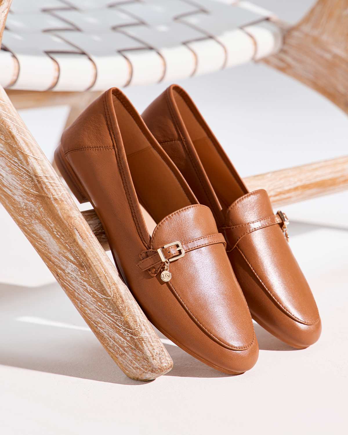 The Dune London SS26 Key Loafer Styles - Greya in tan