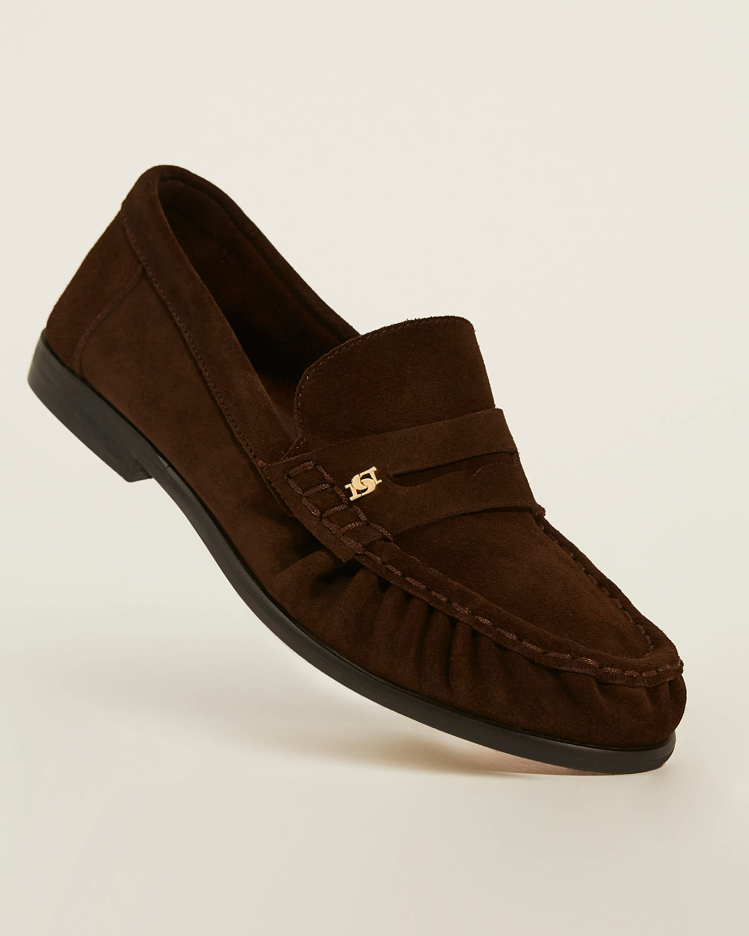 Dune London SS25 Butter yellow trend Grisella brown suede loafers