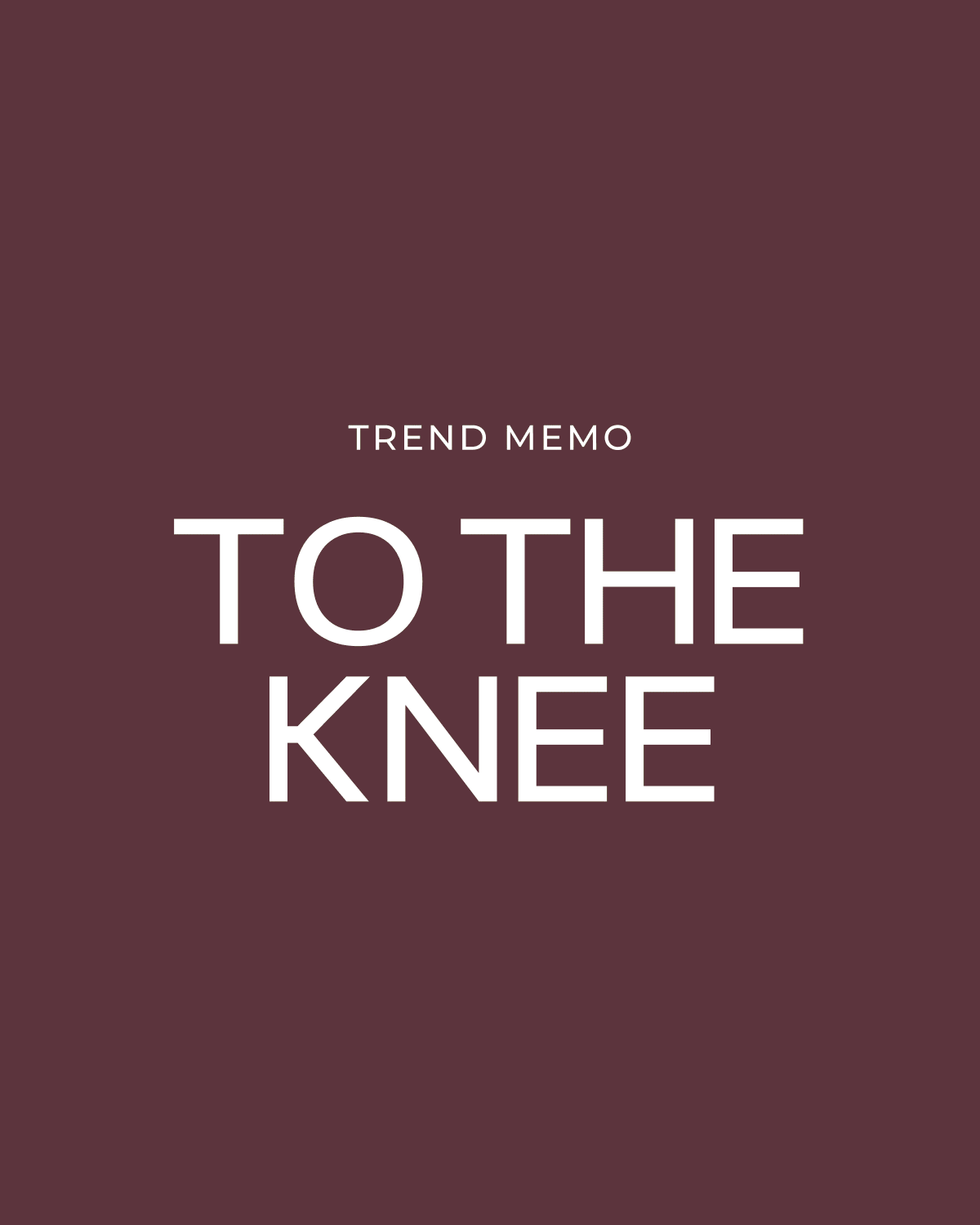 A three-panel promotional image titled 'Trend Memo: To the Knee,' featuring black knee-high boots on a model and a quote from the head of creative about leather quality
