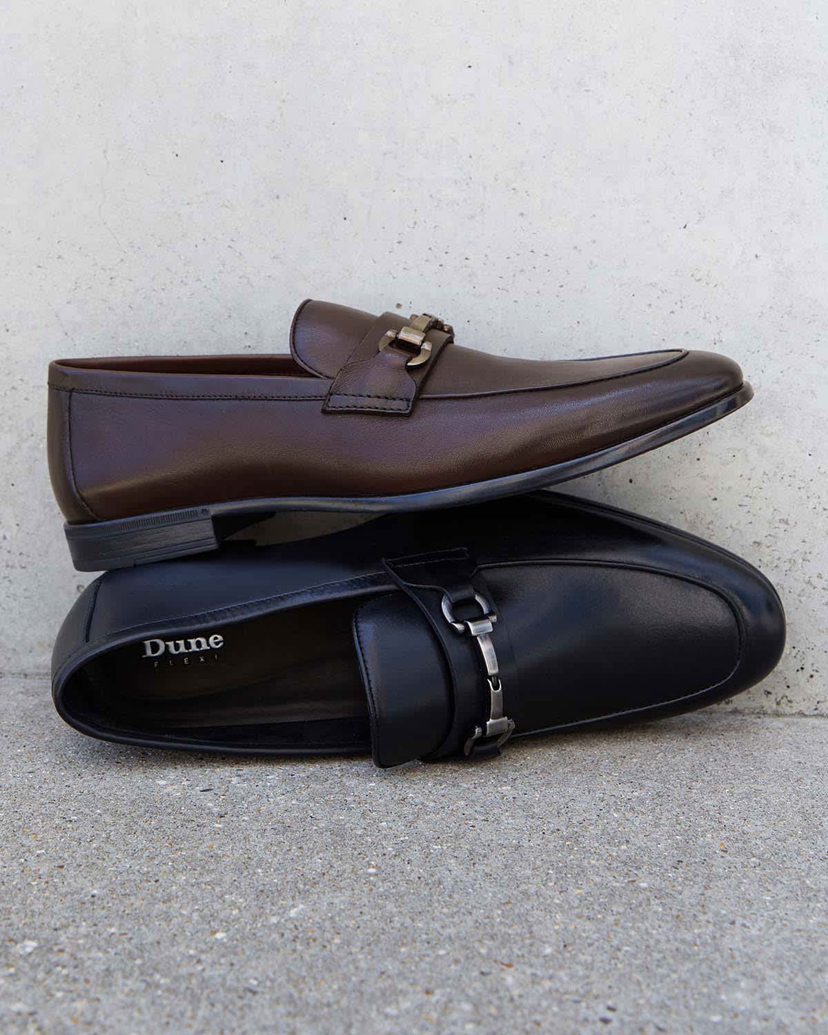 Men's Snaffle Loafers in brown and black leather