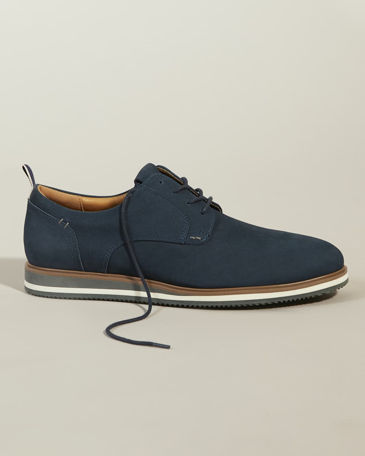 Men's blue nubuck hybrid shoes