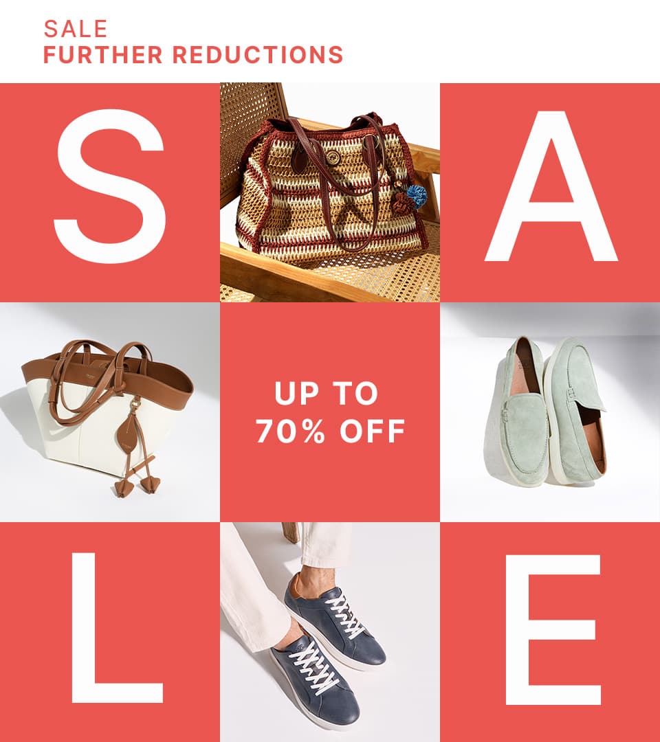 a collage of imagery featuring a female model holding a shoulder bag and a male model wearing trainers 