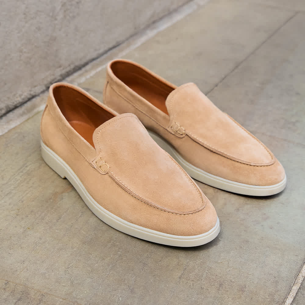 Men's suede Boltman beige loafer 