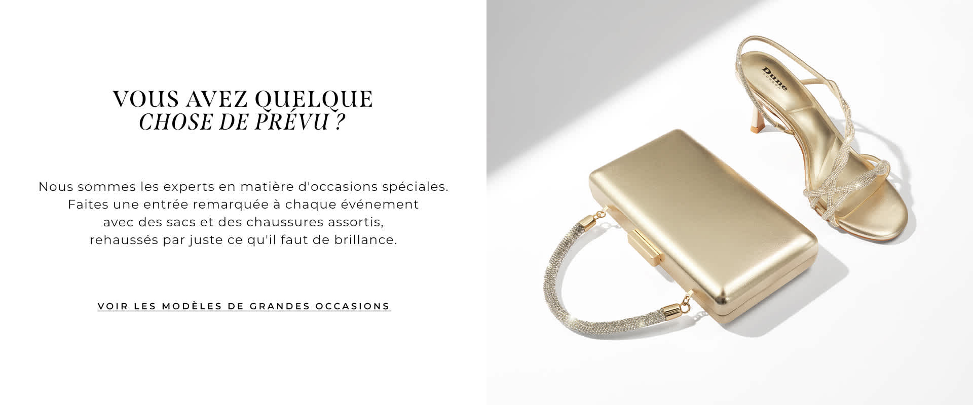 matching gold heeled strappy sandal and clutch bag with diamante embellishment