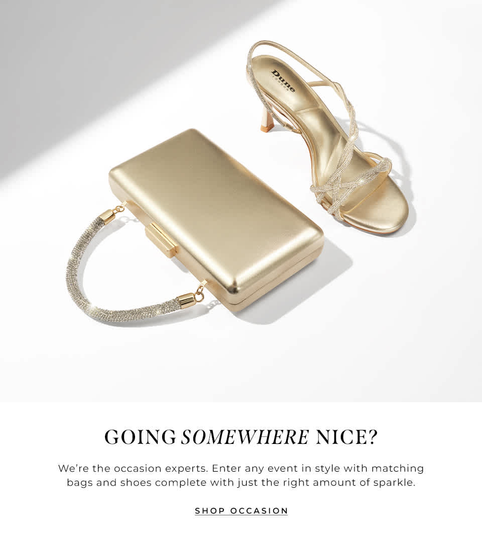 matching gold heeled strappy sandal and clutch bag with diamante embellishment