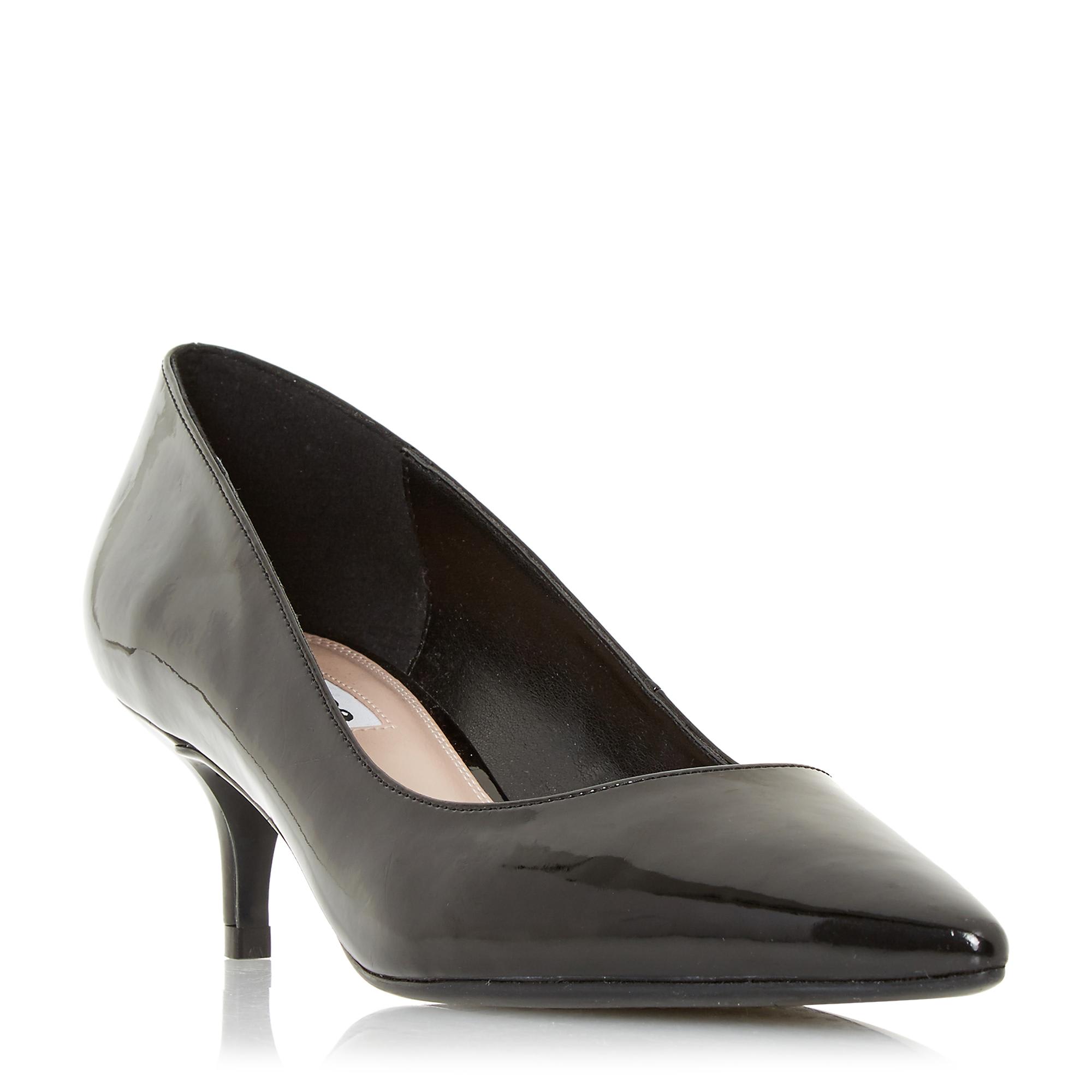 Alesandra Kitten Heel Point Toe Court Shoes