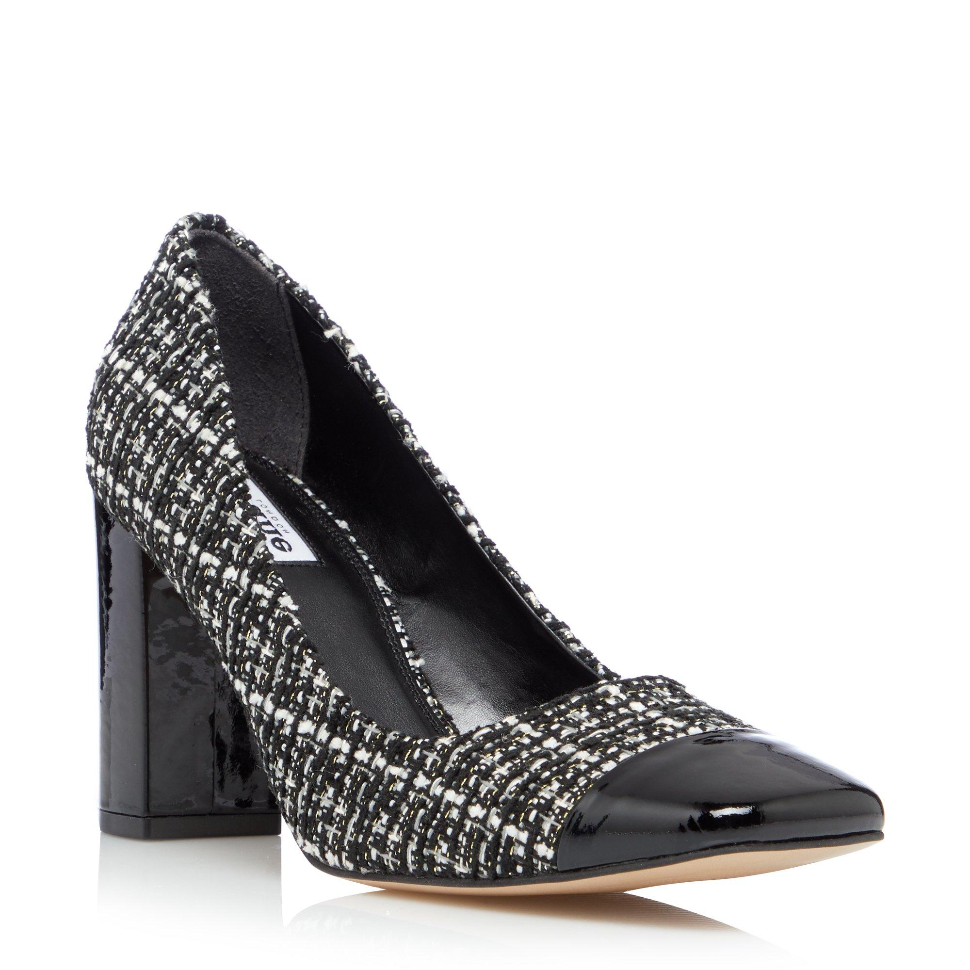Blanko Square Toe Block Heel Shoes