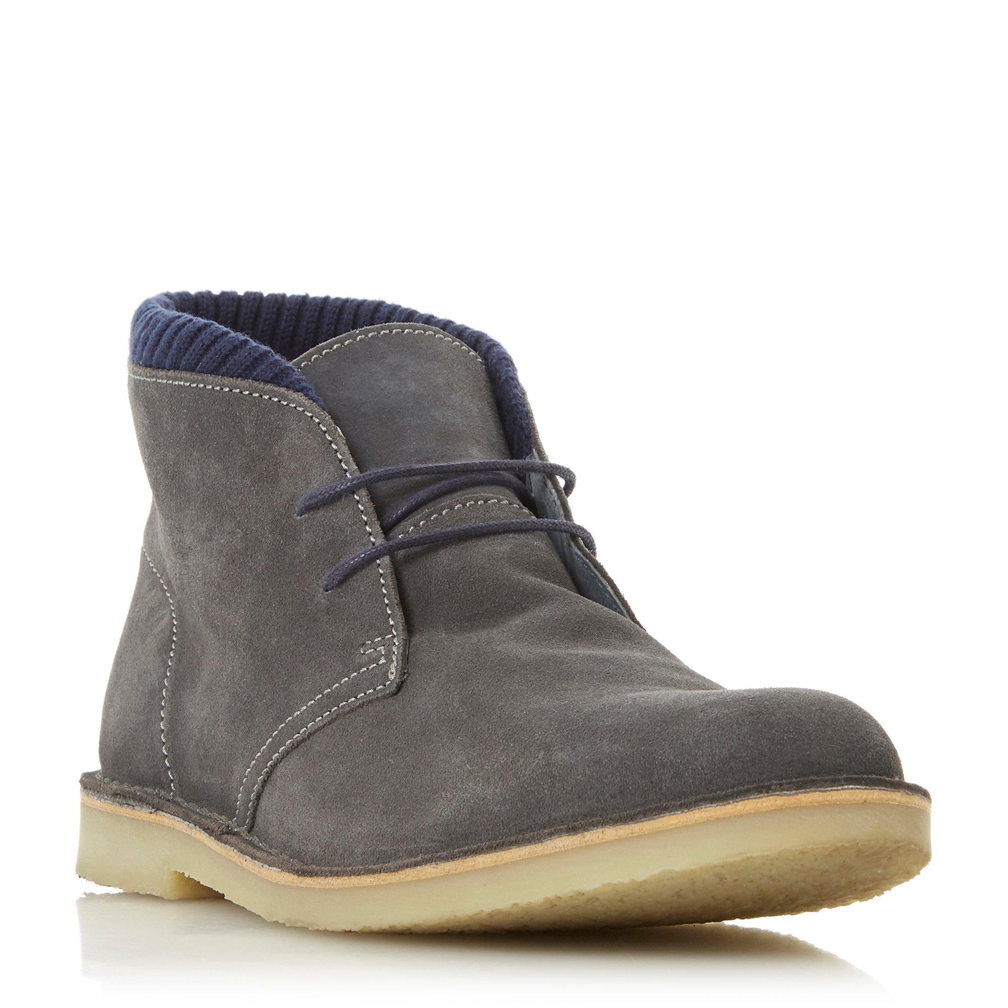 Clove Fabric Collar Desert Boots